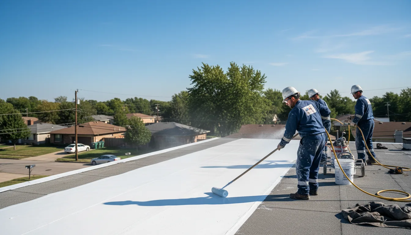 Commercial roof coating in Garden City, MO near me